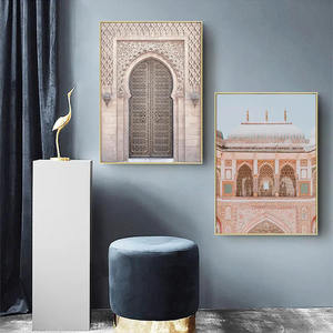 Peinture murale d'art islamique SQ, impressions sur toile, <span class=keywords><strong>paysage</strong></span> du Taj Mahal, impression sur toile, peinture - Product Image 3