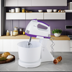 Động cơ 5515 150W <span class=keywords><strong>7</strong></span> tốc độ điện trộn tay máy trộn trứng với bát nhựa - Product Image 3