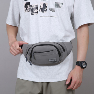Men's Waist Bag Oxford Cloth Durable Chest Pack Gray Black Army Green Khaki Dark Blue Everyday Outfits - Product Image 3
