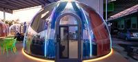 Maison moderne détachable en polycarbonate transparent Igloo Dome House pour tentes d'exposition en plein air Hôtels Salle de bain en aluminium Cuisine