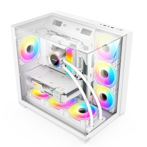 เคสสำหรับเล่นเกมสไตล์ใหม่เคสคอมพิวเตอร์สำหรับเล่นเกมพีซีพร้อมแผงกระจกนิรภัยสามชั้นเคสคอมพิวเตอร์และหอคอย - Product Image 1
