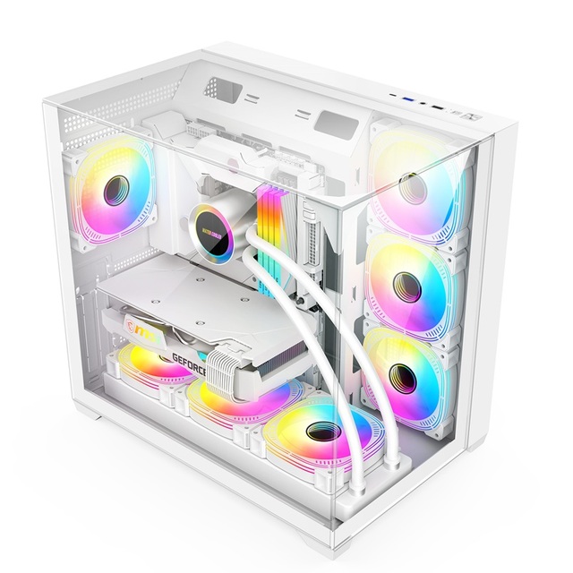 New Style Gaming Case Cpu Cabinet Computer Casing Gaming Pc With Three Tempered Glass Panel Computer Cases & Towers
