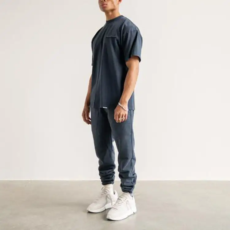 Mens t-Shirt And jogger pants Set Summer Custom Logo Men 2 Two Piece Jogger Pants Set men sweatsuit