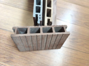 Tùy chỉnh 3D dập nổi <span class=keywords><strong>WPC</strong></span> boong hai mặt lồng vào nhau sàn ngoài trời vuông không thấm nước hạt gỗ ban công vườn 10 năm - Product Image 2