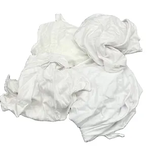White cotton t shirt rags industrial hosiery clips cotton waste cut wiping rags industrial cotton rags 25kg