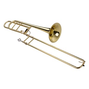 Trombone a Tiro Tenore in Si Bemolle/Fa di Livello Intermedio Aggiornato con Bocchino Custodia Guanti e Panno per la Pulizia - Product Image 6