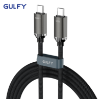 Kabel Data pengisi daya Cepat paduan aluminium kualitas Premium desain kristal nilon 6A kawat kepang Tipe C harga grosir
