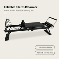 Machine de Pilates pliable en acier inoxydable, lit de yoga portable avec ressorts réglables pour la maison et la salle de sport