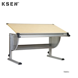 Rangement multifonctionnel Table à <span class=keywords><strong>dessin</strong></span> en bois Table à <span class=keywords><strong>dessin</strong></span> réglable pour la maison et le bureau KC-7660 - Product Image 4