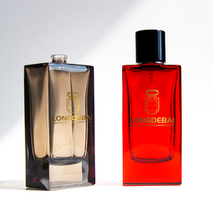 High End Custom Color Crimp Square Perfume <b>Spray</b> <b>Bottle</b> 60ml 80ml 100ml <b>Empty</b> Polished Glass Perfume <b>Bottle</b> With Magnetic Cap - Product Image 3