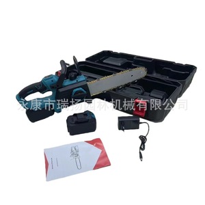 Mini motosierra de 8 pulgadas, inalámbrica, portátil, a batería, para cortar madera, con estuche. - Product Image 2