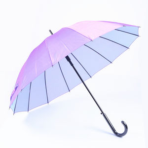 Protection UV à changement de couleur Parapluie automatique complet pour dames Pongé Cuir Droit Mariage Voyage Voiture Portable <span class=keywords><strong>Pas</strong></span> <span class=keywords><strong>Cher</strong></span> - Product Image 1