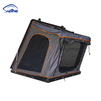 Tente de toit de luxe en alliage d'aluminium à coque rigide Oxford pour camping sur toit de voiture, toutes saisons, SUV/camion, 2-3 personnes, étanche, installation rapide, anti-UV