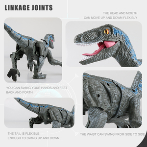Venta al por mayor de dibujos animados realistas 2,4G <span class=keywords><strong>Control</strong></span> remoto dinosaurio juguetes <span class=keywords><strong>Robot</strong></span> RC animales plástico pequeño dinosaurio juguete conjunto para niños - Product Image 6