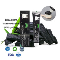 Dentifrice au charbon de bambou personnalisable par le fabricant, blanchit les dents, protège les gencives, rafraîchit l'haleine, apaise les gencives sensibles