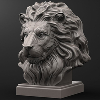 JSADD Service d'Impression 3D Métal Personnalisé, Statue de Lion en Acier Inoxydable SLM, Imprimantes 3D en Alliage d'Aluminium, Impression 3D Métal Titane