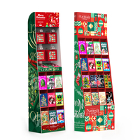 Support de Présentation Pliable Personnalisé en Carton Écologique pour Cartes de Vœux de Noël avec Design Autoportant