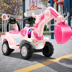 Escavatore Unisex per bambini scavatore elettrico terne cercatore auto giocattolo da 2 a 4 anni in plastica a batteria - Product Image 3