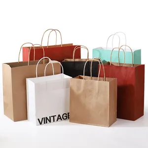 custom paper bags with logo Personalized Custom Clothing and Shoes Packaging Paper Bags Paper Bags Manufacturer