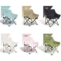 Chaise de camping pliante de type directeur, portable, avec dossier et rangement multi-poches, pour l'extérieur