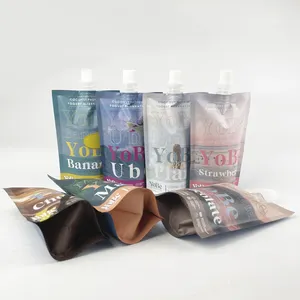 Özel tam baskı emzik kese sıvı krem losyon kozmetik plastik şişe taşıma ambalaj çantası poşet içecek