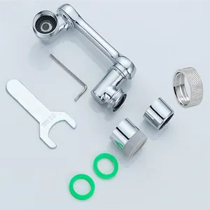 1080 Multi-angle Telescopic Adjustable Swivel Sink Faucet Extender with 2 Water Outlet Modes - Product Image 2