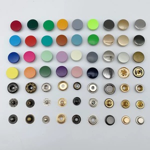 12mm 15mm 17mm Vòng Kẽm hợp kim Snap nút 4-Part Shank đầy màu sắc kim loại Snap Nút Áo khoác trang trí quần áo kho - Product Image 3