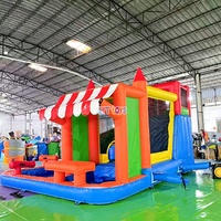 Château gonflable avec toboggan, structure de saut gonflable pour enfants de maternelle et préscolaire, fête d'enfants