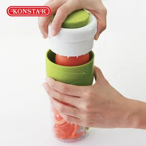 Latest Design Manual Food Cutter Multi-functional Vegetable Spiral Slicer To Make Fresh Salad