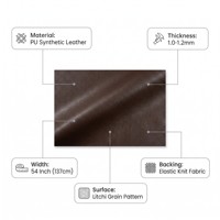 Tela de Cuero Sintético PU con Textura de Litchi Personalizada para Tapicería de Sofás, 1.0-1.2mm de Grosor, Tejida, Ecológica, Resistente al Desgaste y al Fuego