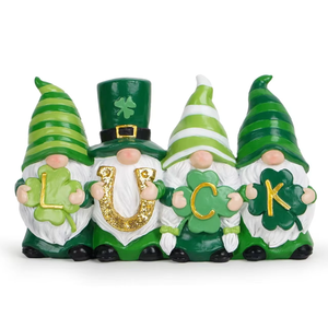 Figurine de jardin artisanale en résine, peinte à la main, motif ange porte-bonheur, pour la <span class=keywords><strong>Saint</strong></span>-Patrick, directement de l'usine, pour la fête nationale irlandaise - Product Image 6