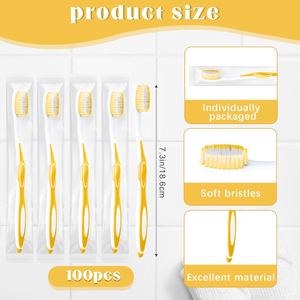 Kit de Cepillo de Dientes y Pasta Dental Desechable de Plástico Económico, con Logotipo y Color Personalizados para Hoteles, Viajes y Aerolíneas - Product Image 2