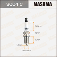 Bougie d'allumage S004C MASUMA pour TOYOTA CAMRY 1.5L 5EFE EFI 90098-66056 90919-01165 90919-YZZAE