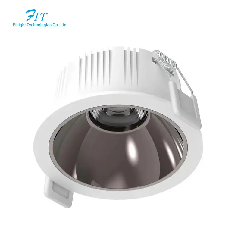 Modern yeni hiçbir ana ışık COB Spot ışığı Ultra Anti parlama alüminyum Spot-gömme Led Downlight Spot ışık iç mekan aydınlatması