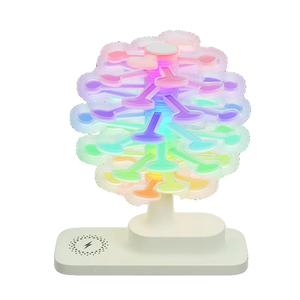 New Creative Gift Spiral Tree <b>Wireless</b> Charging Atmosphere Desk Lamp Mobile Phone Headset Watch <b>Wireless</b> Charging Night <b>Light</b> - Product Image 1