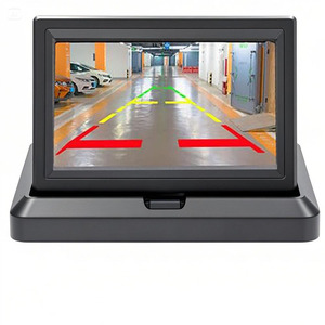 Moniteur de voiture pliable 5 pouces pour dropshipping Shopify, entrée double AV, large tension 12V 24V, pour caméra de recul - Product Image 1