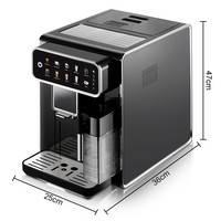 Cafetera Espresso Automática Multifuncional con Tanque de Agua de 1.5L, Sistema de Autolimpieza, Todo en Uno, para Hogar y Oficina