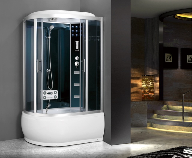 Luxury Shower Cabin Soaker Tub and Shower Combination Shower Cubicle Complete