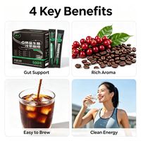 Café froid probiotique OEM, saveur douce, sans sucre, premium, fonctionnel, soutien minceur, fabricant de café du Yunnan, emballage personnalisé