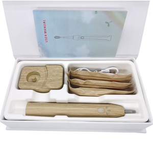 <span class=keywords><strong>Brosse</strong></span> <span class=keywords><strong>à</strong></span> dents électrique sonique sans fil <span class=keywords><strong>rechargeable</strong></span> Remplacement en <span class=keywords><strong>bambou</strong></span> 3 têtes de <span class=keywords><strong>brosse</strong></span> avec poils d'huile de ricin 5 réglages de nettoyage - Product Image 3