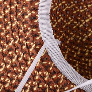 Chapeau à large bord pliable pour <span class=keywords><strong>femme</strong></span>, chapeau d'été en paille pour la plage et les activités de plein air - Product Image 4