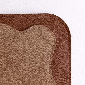 Tapis à langer portable en cuir végan pliable avec logo personnalisé pour bébé coussin de couche essuyable imperméable pour enfant pour les voyages en pépinière - Product Image 3