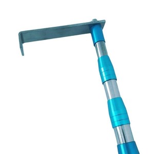 Crochet de chargement extensible en acier inoxydable pour bâche de camion avec double griffe et plaque droite - Product Image 3