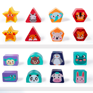 Bé Bằng Gỗ Đồ Chơi Hoạt Động Cube Đa Năng Cô Gái Chàng Trai Món Quà Đầu Tiên Cân Bằng Thuyền Hình Dạng Phù Hợp Với Khối - Product Image 5