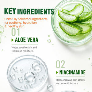 Gel d'aloe vera biologique Icesea pour le visage, anti-allergique, anti-acné, hydratant, réparation de la peau, tous types de peau, utilisation de nuit, OEM - Product Image 5