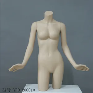 Mannequin de buste de grande taille simple, présentoir de vêtements pour femmes, accessoires grosses fesses, gros seins pour vêtements