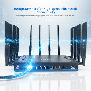Công nghiệp 5G modem 802. 11be/<span class=keywords><strong>AX</strong></span> Wifi 7 Router nsa để be19000 băng <span class=keywords><strong>t</strong></span>ần kép 2.5Gbps WAN và 1*10G SFP cổng 5G LTE CPE Router - Product Image 2