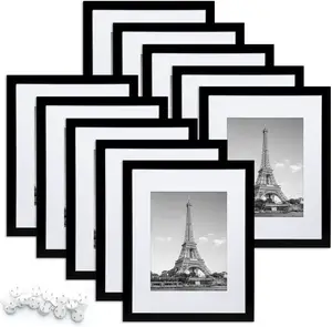 Home Desktop Decoration Crafts Christmas Gifts Simply Wooden Wall Gallery Photo Frame
