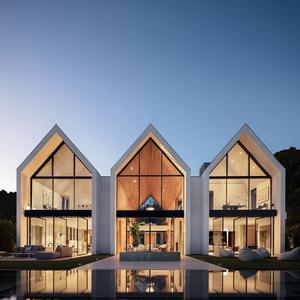 Solution clé en main, conception BIM <span class=keywords><strong>3D</strong></span>, villa préfabriquée en acier léger, maison modulaire de luxe - Product Image 4