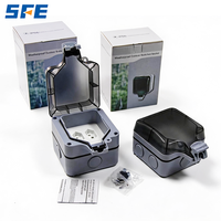 Boîtier vide pour prise simple étanche IP66 13A SFE BG Série extérieure pour usage extérieur CE
